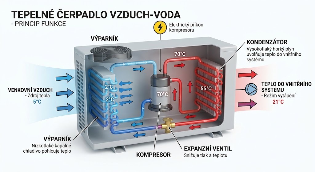 Zlaté pravidlo: Nejdřív obálka budovy, pak zdroj. Nejčastější a nejprodělečnější chybou je instalace tepelného čerpadla do nezateplené budovy se starými okny. Aby takovou budovu v zimě vytopilo, pojede čerpadlo na maximální výkon a spotřebuje neúměrné množství drahé elektřiny. Navíc se tím sníží jeho životnost.  Důležité: Pokud z budovy uniká teplo, vždy dává smysl nejprve zateplit a vyměnit okna, a až poté dimenzovat nové čerpadlo.